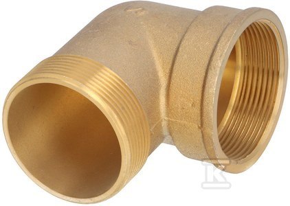 FERRO Kolanko mosiężne 2" nakrętno-wkrętne żółte K15Z FERRO Kolanko mosiężne 2" nakrętno-wkrętne żółte K15Z