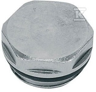 FERRO Korek zaślepiający z oringiem 1/2" niklowany KZ1 FERRO Korek zaślepiający z oringiem 1/2" niklowany KZ1