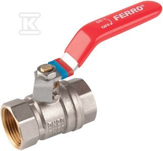 Kurek Ferro z ergonomiczną dźwignią Comfort. Kurek Ferro z ergonomiczną dźwignią Comfort.