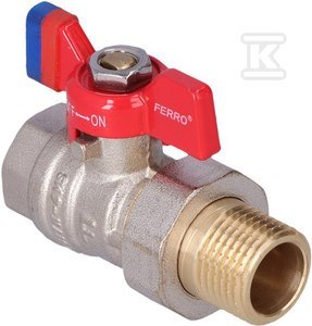 Kurek kulowy F-Comfort z motylkiem 1/2" Kurek kulowy F-Comfort z motylkiem 1/2"