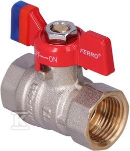Kurek kulowy z motylkiem F-Comfort 1/2" Kurek kulowy z motylkiem F-Comfort 1/2"