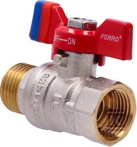 Kurek kulowy F-Comfort z motylkiem 1/2" Kurek kulowy F-Comfort z motylkiem 1/2"
