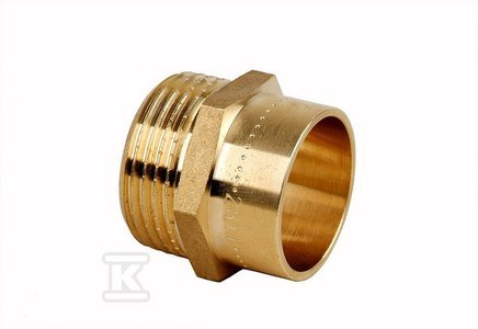 FERRO Nypel przejściowy LW 28x1" 4243-2803 Mosiężny łącznik do wlutowania FERRO Nypel przejściowy LW 28x1" 4243-2803 Mosiężny łącznik do wlutowania