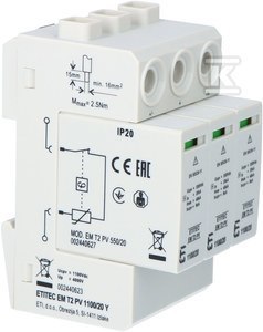 ETI Ogranicznik przepięć T2 PV 1100/20 Y ETI Ogranicznik przepięć T2 PV 1100/20 Y