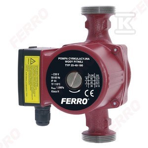 Pompa cyrkulacyjna FERRO 25-40-180 0201W Pompa cyrkulacyjna FERRO 25-40-180 0201W