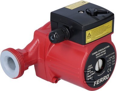 FERRO Pompa cyrkulacyjna 25-60-180 0202W Gwintowana CWU FERRO Pompa cyrkulacyjna 25-60-180 0202W Gwintowana CWU