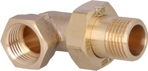 FERRO Śrubunek mosiężny 1/2" kątowy z oringiem SGU5 FERRO Śrubunek mosiężny 1/2" kątowy z oringiem SGU5