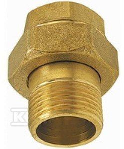 FERRO Śrubunek mosiężny 5/4" prosty SG9 - Łącznik mosiężny gwintowany do instalacji stalowych FERRO Śrubunek mosiężny 5/4" prosty SG9 - Łącznik mosiężny gwintowany do instalacji stalowych