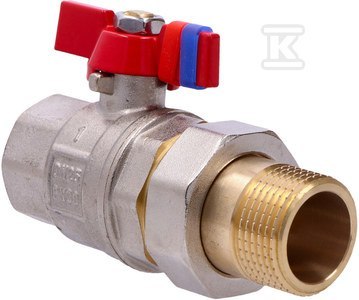 Zawór kulowy FERRO F-Power 1" GW/Z-ŚRUB.MOT. Zawór kulowy FERRO F-Power 1" GW/Z-ŚRUB.MOT.