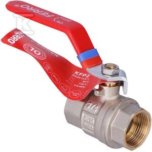 FERRO Zawór kulowy nakrętno-nakrętny z dźwignią, 3/4"GW/W, DŹW. FERRO Zawór kulowy nakrętno-nakrętny z dźwignią, 3/4"GW/W, DŹW.