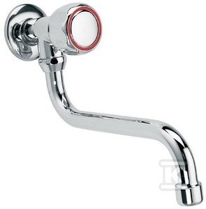 Bateria umywalkowa Standard ścienna chrom z pokrętłem Bateria umywalkowa Standard ścienna chrom z pokrętłem