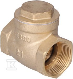 FERRO Zawór zwrotny 5/4" z klapą, PN16 ZZK4 FERRO Zawór zwrotny 5/4" z klapą, PN16 ZZK4