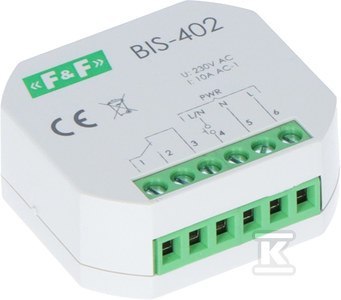 Przekaźnik bistabilny F&F BIS-402 podtynkowy Przekaźnik bistabilny F&F BIS-402 podtynkowy