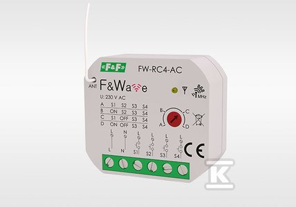 F&F Radiowy Nadajnik Podtynkowy 230V Smart F&F Radiowy Nadajnik Podtynkowy 230V Smart