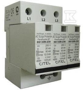 Zabezpieczenie przeciwprzepięciowe 3P DS133R-230. Zabezpieczenie przeciwprzepięciowe 3P DS133R-230.