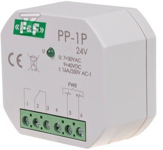 Przekaźnik elektromagnetyczny 1P 16A 24V Przekaźnik elektromagnetyczny 1P 16A 24V
