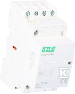 Modułowy stycznik 25A 24V AC 4NC