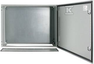 Płyta 600x800x300 z metalowym obramowaniem.