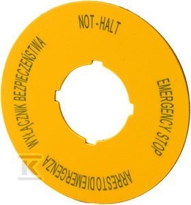 Tabliczka informacyjna D=60mm z opisem Tabliczka informacyjna D=60mm z opisem