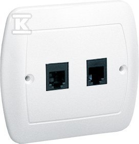 Podwójny Adapter Telefoniczny RJ11 Biały