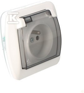 Lampa Oświetleniowa IP44 z Przesłoną Białą