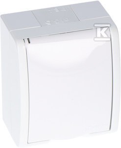 AQUARIUS Biała Lampa IP54 GN.1-KR.Z/U