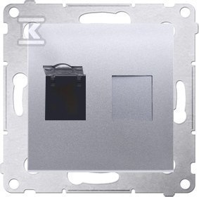 RJ45 KAT6 Srebrna Przesyłka SIMON54 RJ45 KAT6 Srebrna Przesyłka SIMON54