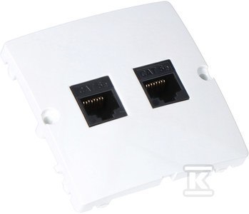 GN KOMP RJ45 Podwójny 5. Kat Biały GN KOMP RJ45 Podwójny 5. Kat Biały