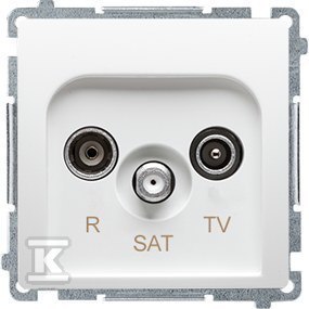 Przełącznik RTV-SAT Biały Premium