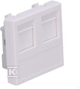 Płyty K45 2XRJ Uniwersalne Osłony Biel. Płyty K45 2XRJ Uniwersalne Osłony Biel.