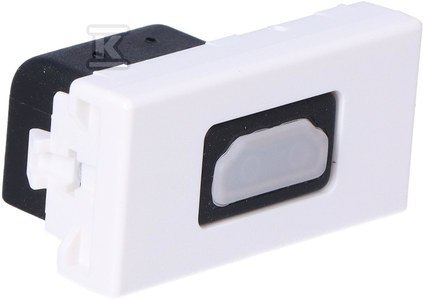 Kabel HDMI K45/2 Białe Połączenie 22,5x45 Kabel HDMI K45/2 Białe Połączenie 22,5x45