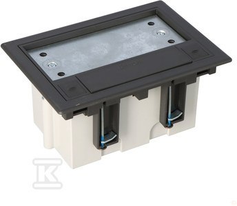 Puszka Podłogowa GRAFITOWA 2xK45 93MM Puszka Podłogowa GRAFITOWA 2xK45 93MM