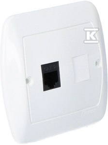 Konektor RJ45 GN Kompaktowy Biały