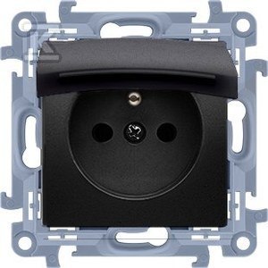 Czarny Gniazdo Elektr. IP44 Simon10 Czarny Gniazdo Elektr. IP44 Simon10