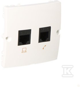 Kabel RJ45 i RJ12 Biały Basic 5E Kabel RJ45 i RJ12 Biały Basic 5E