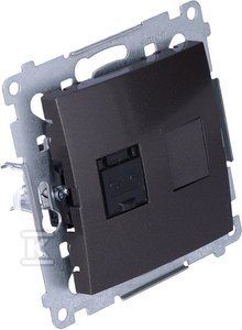Antracytowy gniazdo RJ45 Kat6 Simon54 Antracytowy gniazdo RJ45 Kat6 Simon54