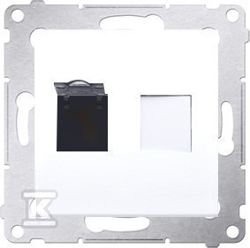 RJ45 KAT6 Przesyłowy Zestaw Simon54 Biały