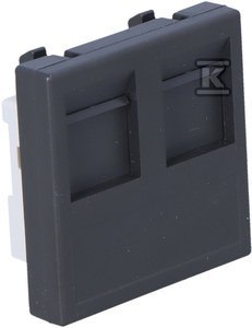 Osłona Grafitowa K45 2XRJ Uniwersalna Osłona Grafitowa K45 2XRJ Uniwersalna