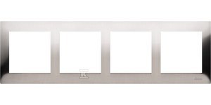 Metalowy Gniazdko RAM 4-KR INOX IP20/44 Metalowy Gniazdko RAM 4-KR INOX IP20/44