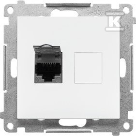 Kabel RJ45 Simon5 Biały Matowy 6P. Kabel RJ45 Simon5 Biały Matowy 6P.