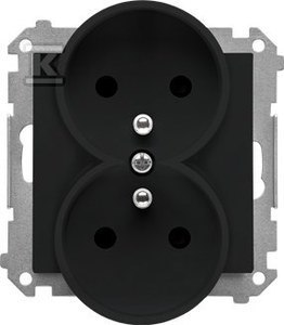 Elegancki Przycisk Simon55 w Czarnym Macie