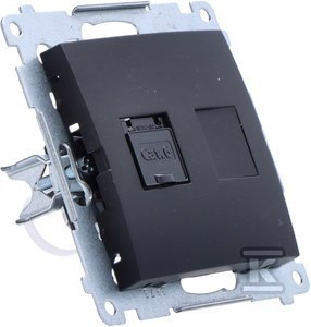 Gniazdo RJ45 Kat6 Simon54 Czarny