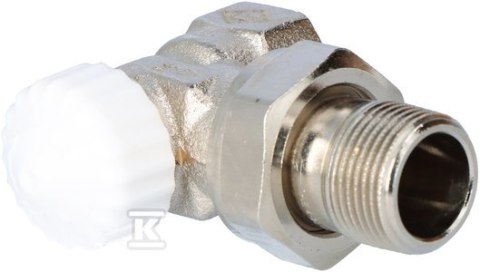 Zawór Termostatyczny Kątowy 3/4" EXAKT Biały Zawór Termostatyczny Kątowy 3/4" EXAKT Biały