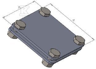 Krzyżowe Złącze Bednarki 40mm (2 Pł) Krzyżowe Złącze Bednarki 40mm (2 Pł)