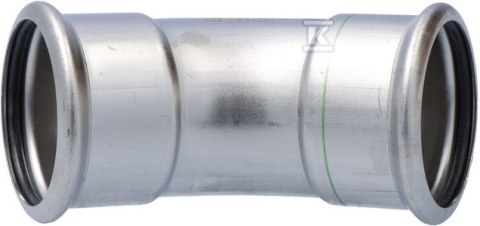"Kolanowy Złącznik Inox 54mm 45°" "Kolanowy Złącznik Inox 54mm 45°"