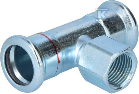 Trójnik stalowy 22 mm z gwintem 1/2" Trójnik stalowy 22 mm z gwintem 1/2"