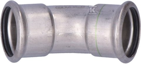 KOLANO INOX 35MM-45ST ZACISKOWE KOLANO INOX 35MM-45ST ZACISKOWE