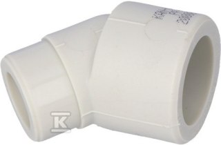Kątowy Złącznik Nypel 25 mm PP 45°