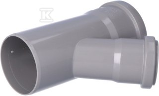 Trójnik sanitarny HT 75/50/45 Popielowy