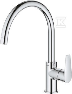 Elegancka bateria chromowana do zlewu